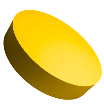 黄色の3Dディスク