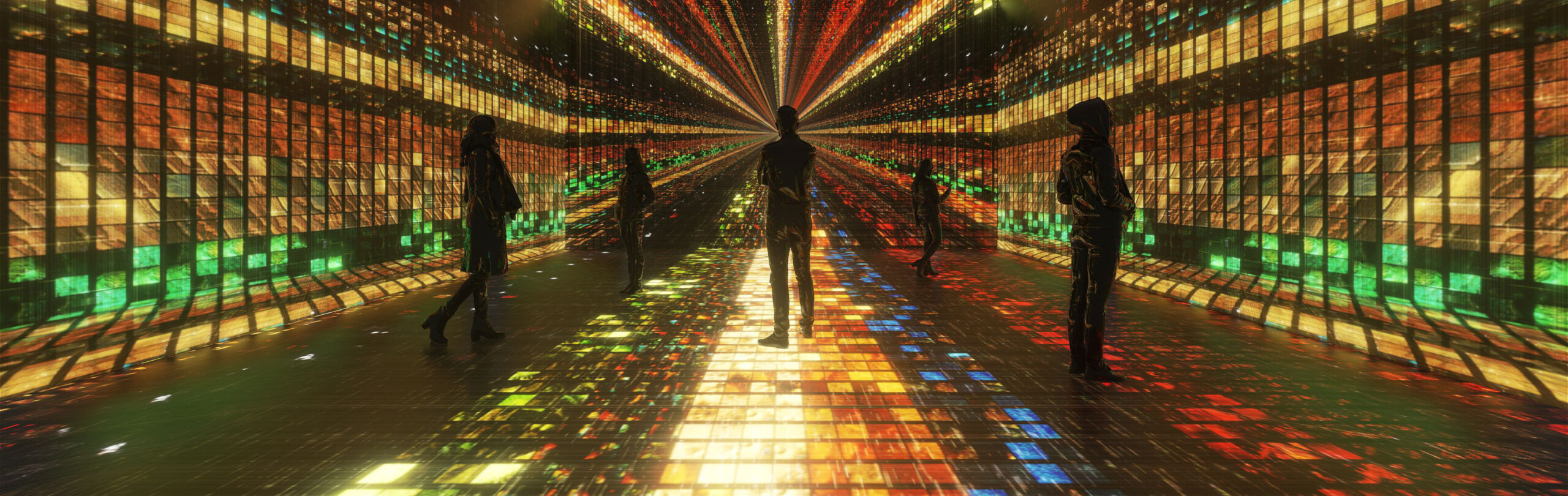 A scene from Machine Memoires: Space by Refik Anadol