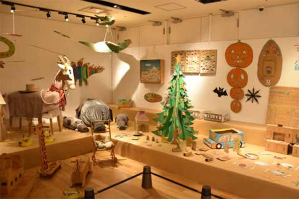 手作りおもちゃの展示風景